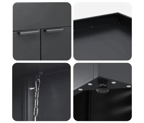 Rato Konteinerių Laikymas 3 Konteineriams Antracitas