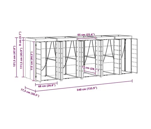 Ratta Prügikasti Hoidmine 5 Prügikasti Jaoks Helehall