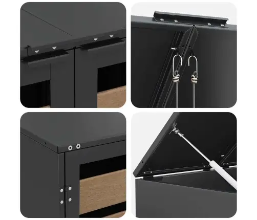 Rato Konteinerių Laikymas 3 Konteineriams 340 X 77.5 X 115.5 Cm