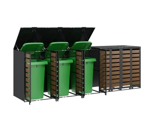 Ratta Prügikasti Hoidmine 3 Prügikasti Jaoks Antratsiit Teras