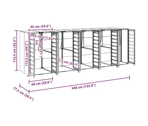 Ratta Prügikasti Hoidmine 3 Prügikasti Jaoks Antratsiit Teras