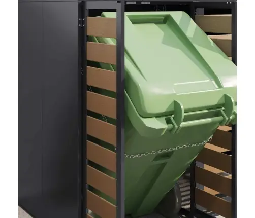 Ratiņu Tvertņu Glabāšana 3 Tvertņiem Antracīts Vidaxl