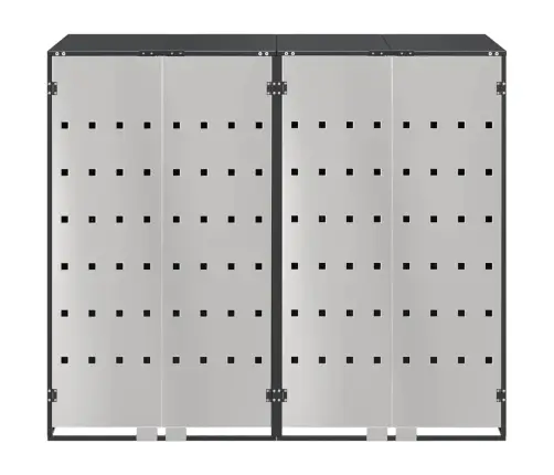 Ratiņu Tvertņu Glabāšana 3 Tvertņiem Antracīts Vidaxl