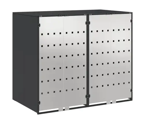 Ratiņu Tvertņu Glabāšana 3 Tvertņiem Antracīts Vidaxl