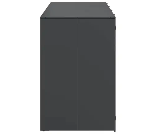 Ratiņu Tvertņu Glabāšana 3 Tvertņiem Antracīts Vidaxl