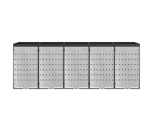 Ratiņu Tvertņu Glabāšana 3 Tvertņiem Antracīts Vidaxl