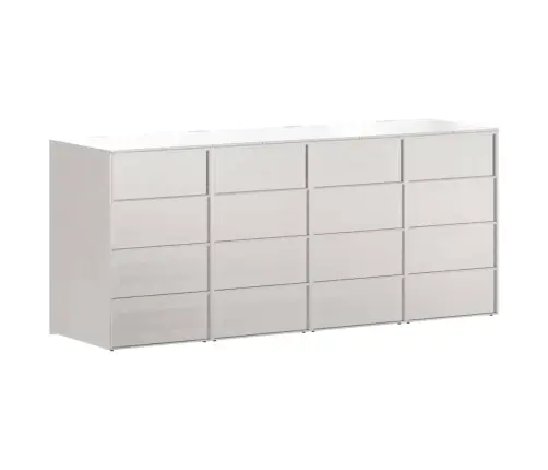 Ratiņu Tvertņu Glabāšana 3 Tvertņiem Sudraba Vidaxl