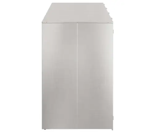 Ratiņu Tvertņu Glabāšana 3 Tvertņiem Sudraba Vidaxl