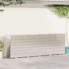 Ratiņu Tvertņu Glabāšana 3 Tvertņiem 340 X 77.5 X 115.5 Cm Vidaxl