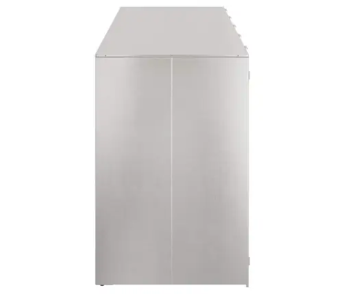 Ratiņu Tvertņu Glabāšana 3 Tvertņiem Sudraba Vidaxl