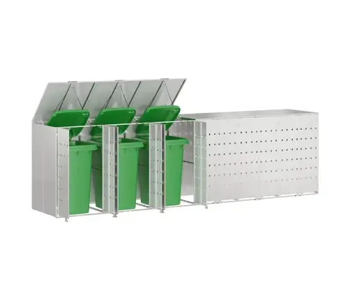 Ratta Prügikasti Hoidmine 3 Prügikasti Jaoks Hõbedane