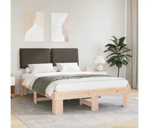 Lovo Rėmas Su Apmuštu Galvūgaliu Taupe 140 X 200 Cm