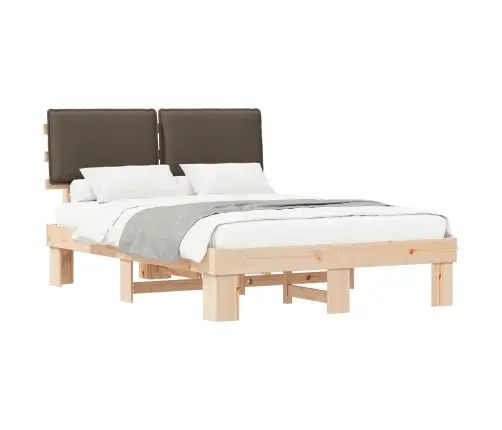 Lovo Rėmas Su Apmuštu Galvūgaliu Taupe 140 X 200 Cm