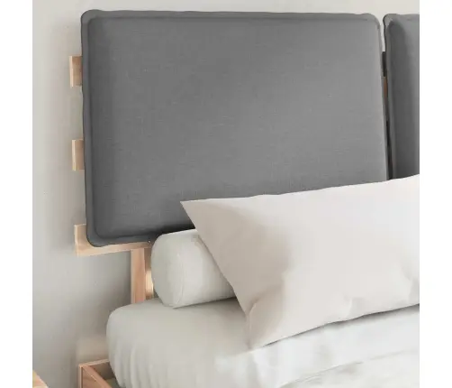 Lovo Rėmas Su Apmuštu Galvūgaliu Šviesiai Pilka 135 X 190 Cm