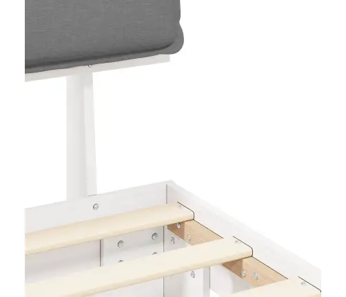 Lovo Rėmas Su Apmuštu Galvūgaliu Šviesiai Pilka 135 X 190 Cm