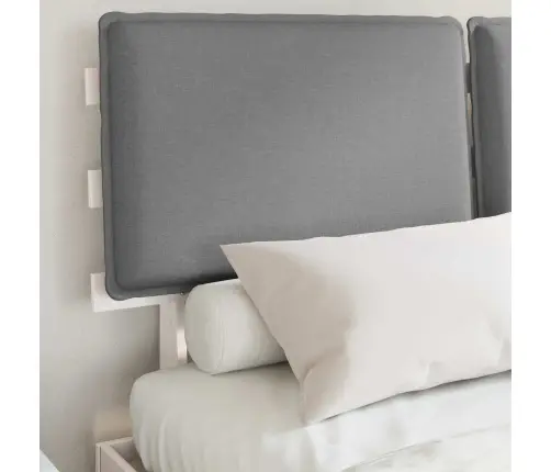 Lovo Rėmas Su Apmuštu Galvūgaliu Šviesiai Pilka 135 X 190 Cm