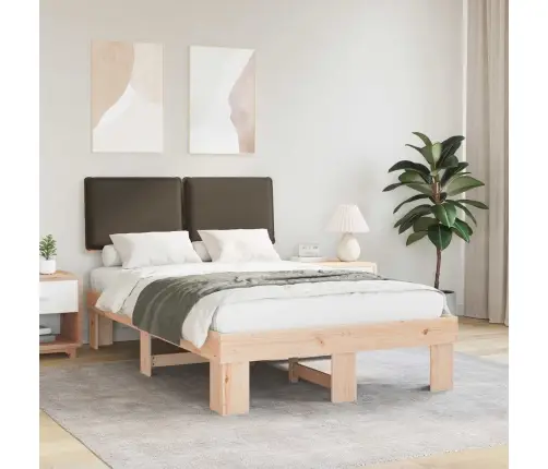 Lovo Rėmas Su Apmuštu Galvūgaliu Taupe 120 X 190 Cm