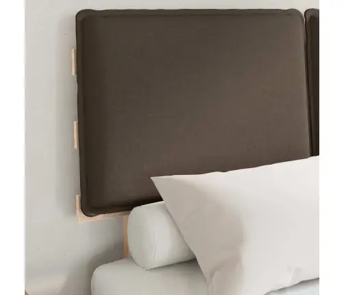 Lovo Rėmas Su Apmuštu Galvūgaliu Taupe 120 X 190 Cm