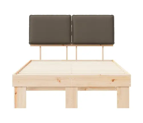 Lovo Rėmas Su Apmuštu Galvūgaliu Taupe 120 X 190 Cm