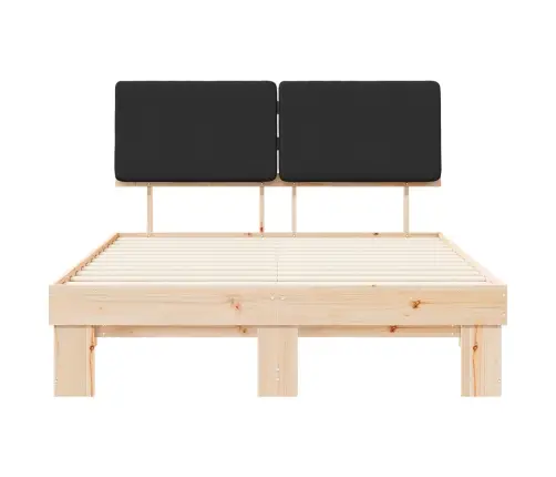Lovo Rėmas Su Apmuštu Galvūgaliu Juoda 135 X 190 Cm