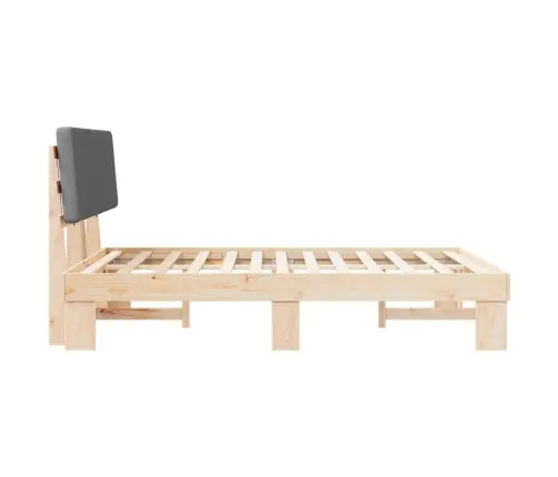 Lovo Rėmas Su Apmuštu Galvūgaliu Tamsiai Pilka 120 X 190 Cm