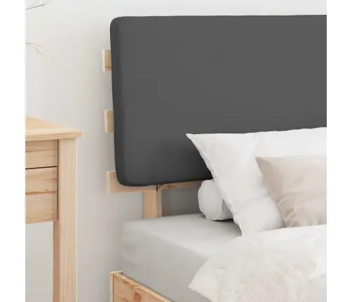 Lovo Rėmas Su Apmuštu Galvūgaliu Tamsiai Pilka 90 X 200 Cm