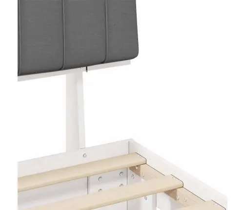 Lovo Rėmas Su Apmuštu Galvūgaliu Šviesiai Pilka 140 X 200 Cm