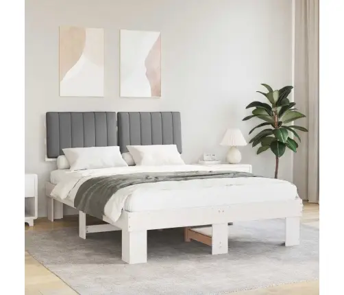 Lovo Rėmas Su Apmuštu Galvūgaliu Šviesiai Pilka 140 X 200 Cm