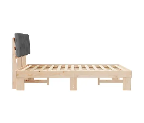 Lovo Rėmas Su Apmuštu Galvūgaliu Šviesiai Pilka 140 X 190 Cm