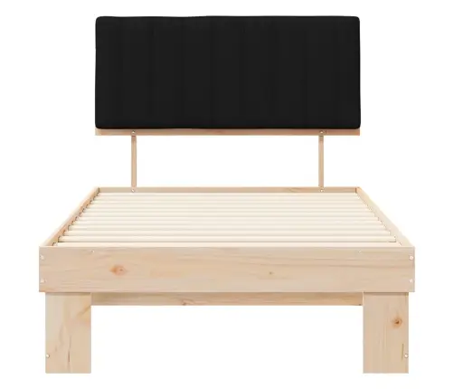 Lovo Rėmas Su Apmuštu Galvūgaliu Juoda 100 X 200 Cm