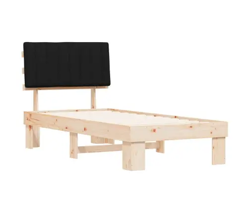 Lovo Rėmas Su Apmuštu Galvūgaliu Juoda 90 X 200 Cm