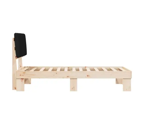 Lovo Rėmas Su Apmuštu Galvūgaliu Juoda 90 X 200 Cm