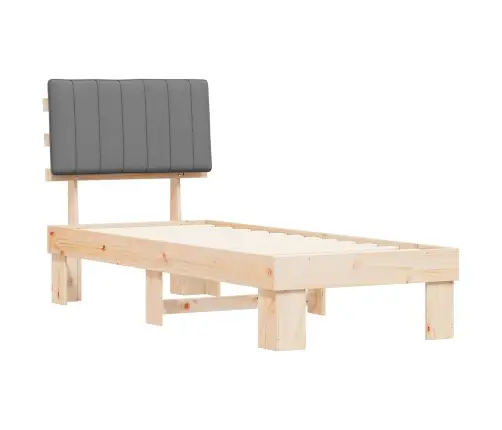 Lovo Rėmas Su Apmuštu Galvūgaliu Šviesiai Pilka 80 X 200 Cm