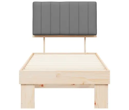 Lovo Rėmas Su Apmuštu Galvūgaliu Šviesiai Pilka 80 X 200 Cm