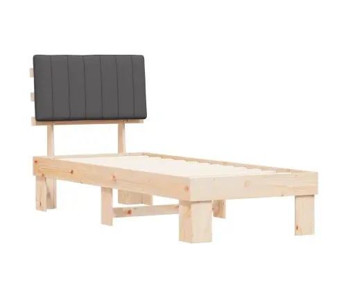 Lovo Rėmas Su Apmuštu Galvūgaliu Tamsiai Pilka 80 X 200 Cm