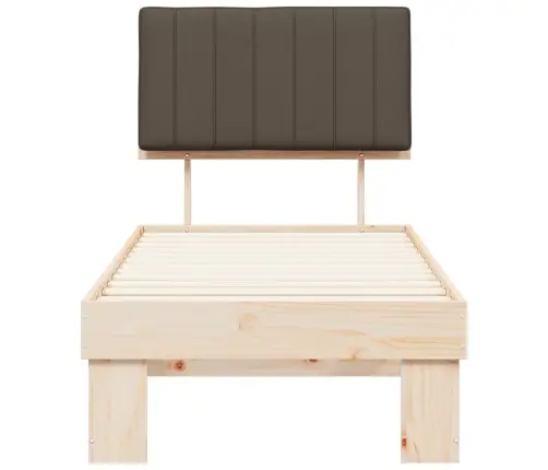Lovo Rėmas Su Apmuštu Galvūgaliu Taupe 80 X 200 Cm