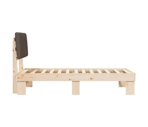 Lovo Rėmas Su Apmuštu Galvūgaliu Taupe 90 X 190 Cm