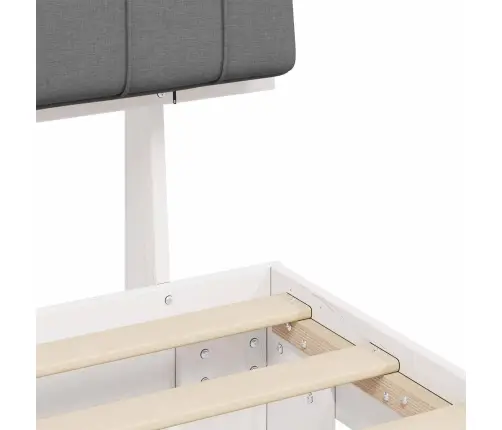 Lovo Rėmas Su Apmuštu Galvūgaliu Šviesiai Pilka 90 X 190 Cm