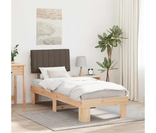 Lovo Rėmas Su Apmuštu Galvūgaliu Taupe 75 X 190 Cm