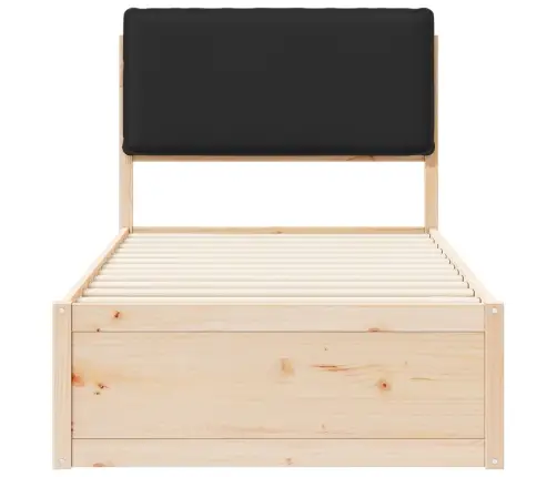Lovo Rėmas Su Apmuštu Galvūgaliu Juoda 100 X 200 Cm