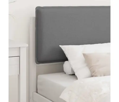 Voodiraam Pehme Peatoega Peaga Helehall 90 X 200 Cm Tahke Mänd