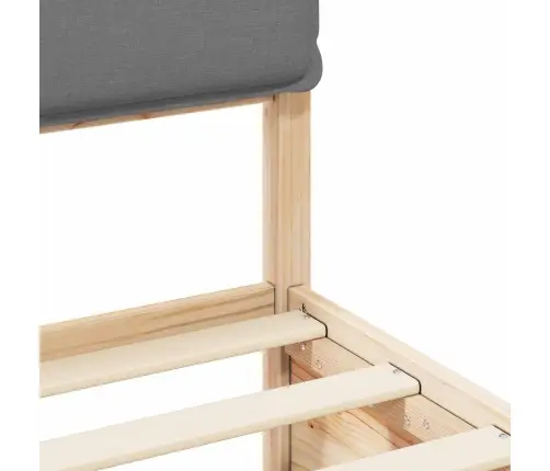 Lovo Rėmas Su Apmuštu Galvūgaliu Šviesiai Pilka 75 X 190 Cm