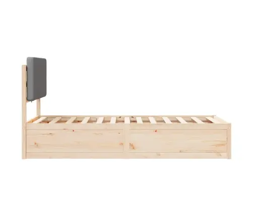 Lovo Rėmas Su Apmuštu Galvūgaliu Šviesiai Pilka 100 X 200 Cm