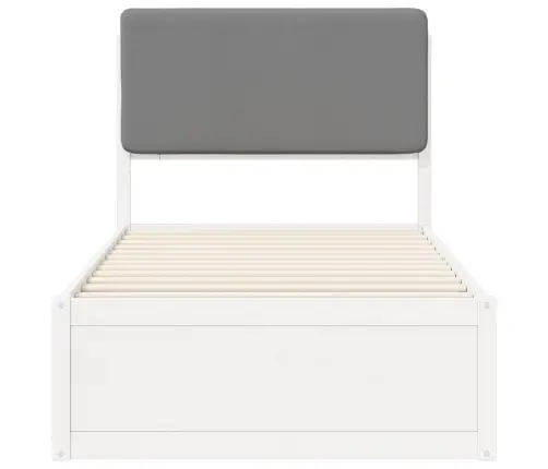 Lovo Rėmas Su Apmuštu Galvūgaliu Šviesiai Pilka 90 X 190 Cm