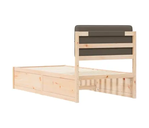 Lovo Rėmas Su Apmuštu Galvūgaliu Taupe 100 X 200 Cm