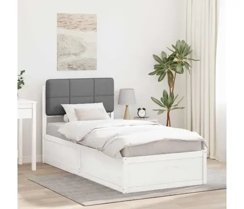 Lovo Rėmas Su Apmuštu Galvūgaliu Šviesiai Pilka 75 X 190 Cm