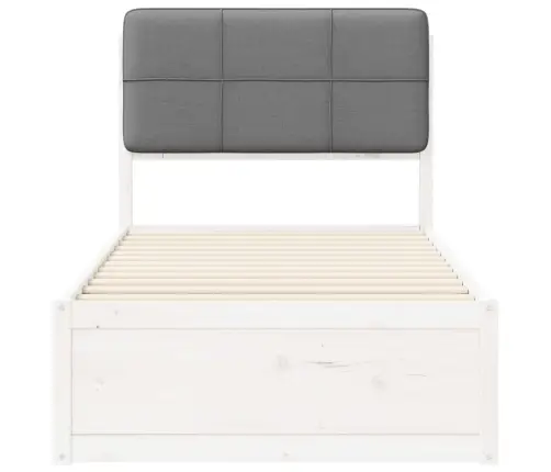 Lovo Rėmas Su Apmuštu Galvūgaliu Šviesiai Pilka 75 X 190 Cm