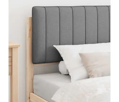 Lovo Rėmas Su Apmuštu Galvūgaliu Šviesiai Pilka 100 X 200 Cm