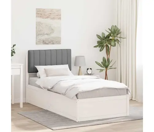 Lovo Rėmas Su Apmuštu Galvūgaliu Šviesiai Pilka 90 X 200 Cm