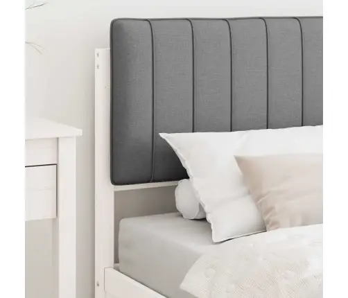 Lovo Rėmas Su Apmuštu Galvūgaliu Šviesiai Pilka 90 X 200 Cm